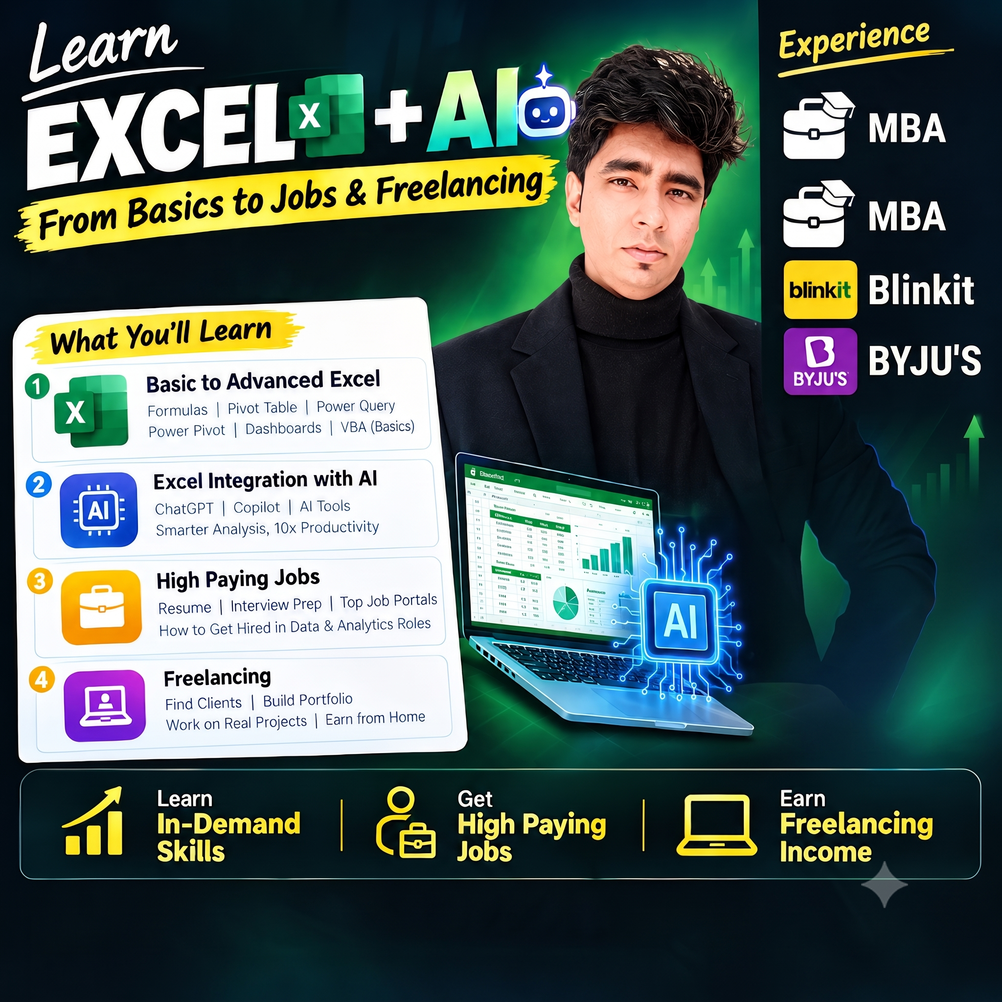 Basic to Advance Excel + AI Masterclass